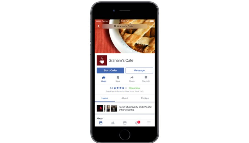 Order Food with Facebook