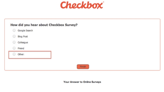 Check box survey